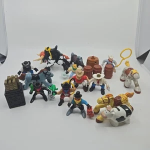 Vintage 1996 Fisher Price Great Adventures Wild West Figures Toy Lot of 19 - Picture 1 of 5