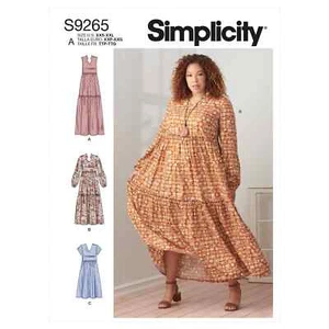 Simplicity Sewing Pattern S9265 Misses' & Women's Tiered Dresses - Picture 1 of 7