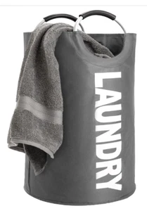 82L Large FABSPACE Laundry Basket Waterproof Dirty Clothes Hamper Collapsible - Picture 1 of 6