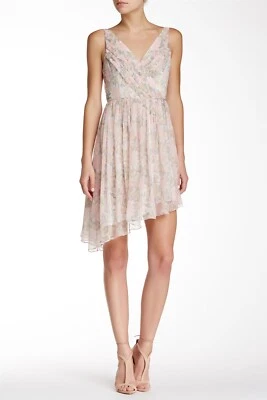 Mini Vestido Elizabeth and James Manette Estampado Floral Seda Gasa Plisado Talla XS Foto 1 de 3