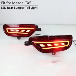 For Mazda CX-5 CX5 17-21 LED Reflector Rear Bumper Tail Light Brake Lamp w/ Turn - Picture 1 of 10
