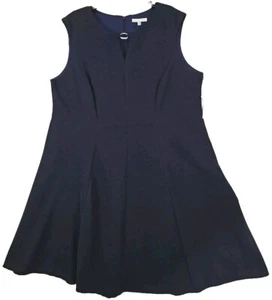 Sandra Darren ~Woman Plus Size 20W~ Navy Blue Sleeveless Sheath Dress NWT. - Picture 1 of 9
