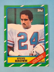 1986 Topps Steve Brown Houston Oilers #359 - Picture 1 of 2