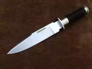 Custom Handmade 5160 Spring Tool Steel Commando Knife Bowie Knife Tactical Knife - Picture 1 of 10