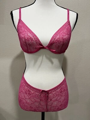 Cosabella Rosa Caliente Lencería Ropa Interior Sujetador 34b Ropa Interior spp Foto 1 de 4