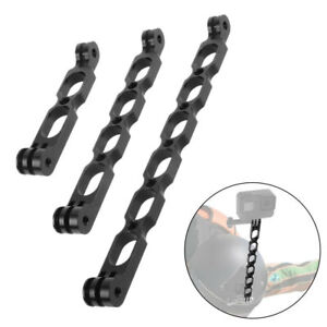 Aluminum 1/4 Extension Hole Rod Arm Mount Helmet For Gopro Max For Insta.360
