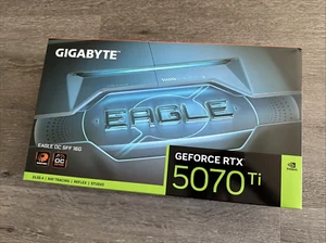 New Gigabyte 5070 Ti Eagle OC NVIDIA GeForce RTX 5070 TI 16GB GDDR7 GPU in hand - Picture 1 of 3