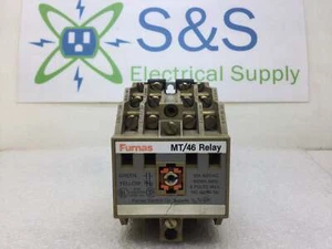 Furnas 46MT60F 10 Amp 8 Pole 12-600 VAC Machine Tool Relay with 46MTB20 Relay - Picture 1 of 8