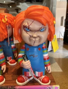 Universal Studios Halloween Horror Nights Animated Chucky Talking Popcorn Bucket - Picture 1 of 2