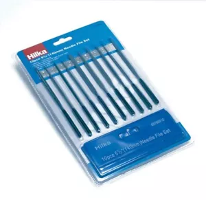 Hilka 69790010 Set di lime per aghi 10 pezzi impugnatura morbida professionale artigianato - Foto 1 di 1