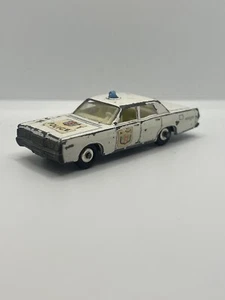 Vintage Lesney Matchbox MERCURY POLICE CAR No 55 or 73 with hubcap wheels 1960's - Picture 1 of 11