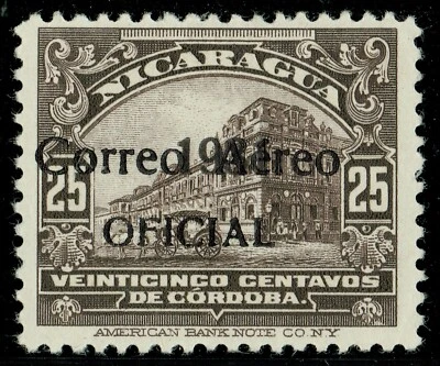 [sto1619] Nicaragua 1932 Scott#C09 mlh cv:$42.50 AIRMAIL - Image 1 of 2