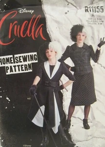 Simplicity Sewing Pattern R11155 S9345 Disney CRUELLA Costume Size 7-14 UNCUT - Picture 1 of 3