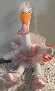 Russ Berrie Olivia Plush Stuffed Animal Luv Pet Pink White Flamingo - Picture 1 of 12
