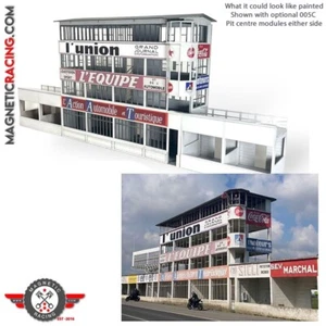 Edificios de foso de autos ranura Scalextric - Reims-Gueux Pit hospitalidad/torre de control - Imagen 1 de 5
