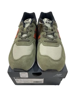 New Balance 574 Kids Sneakers, Size 6.5 M Kids, Color Green Orange - Picture 1 of 6