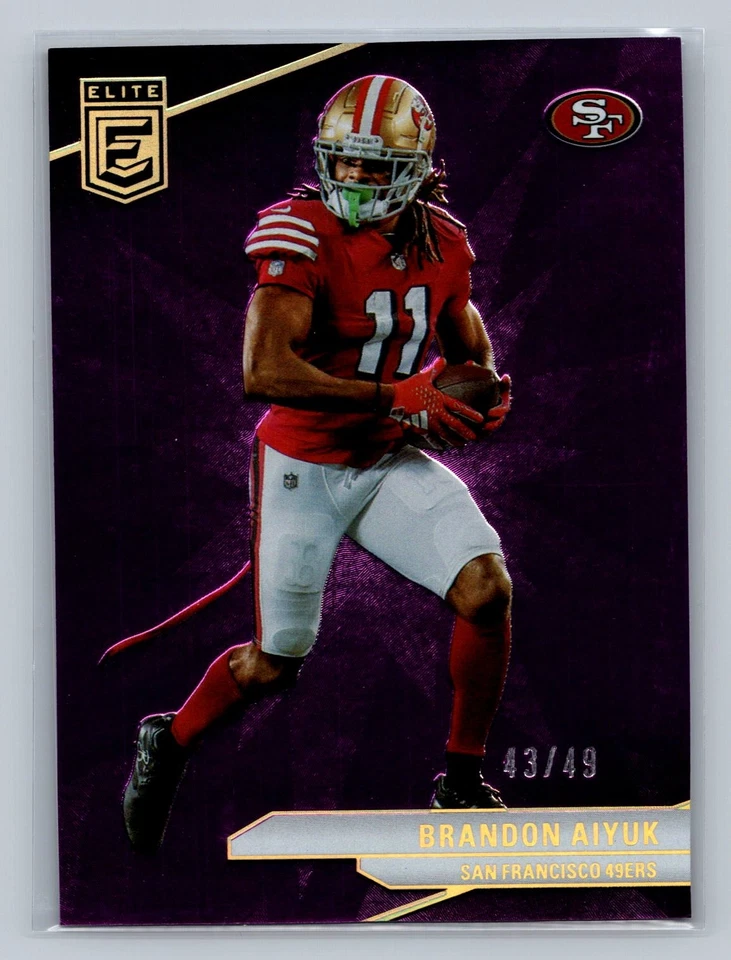 2024 Donruss Elite Brandon Aiyuk Purple #/49 #41 - Image 1 of 2