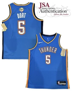 LUGUENTZ LU DORT Signed Autographed Oklahoma City Thunder Finals Jersey JSA COA - Picture 1 of 4