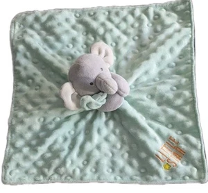 Carters Elephant Little Star Lovey Mint Green Security Blanket Rattle Plush Toy - Picture 1 of 8