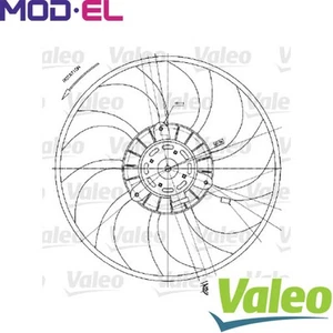 FAN RADIATOR 698424 FOR OPEL MOVANO/Platform/Chassis/Van/Bus RENAULT 3.0L 4cyl - Picture 1 of 6
