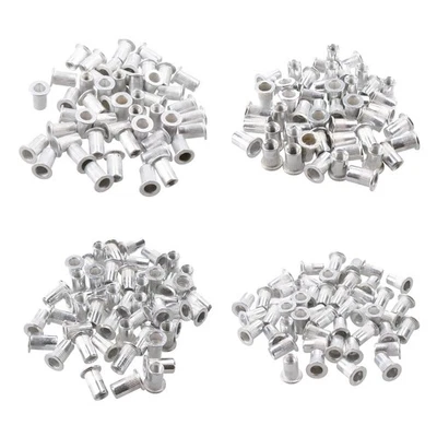 Serts d'écrous en aluminium M3 M4 M5 M6 inserts filetés rivets écrou... - Photo 1/4