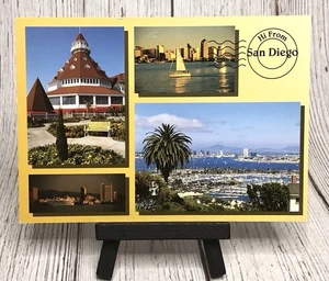 Hi From San Diego CA California Hotel del Coronado Postcard - Picture 1 of 4
