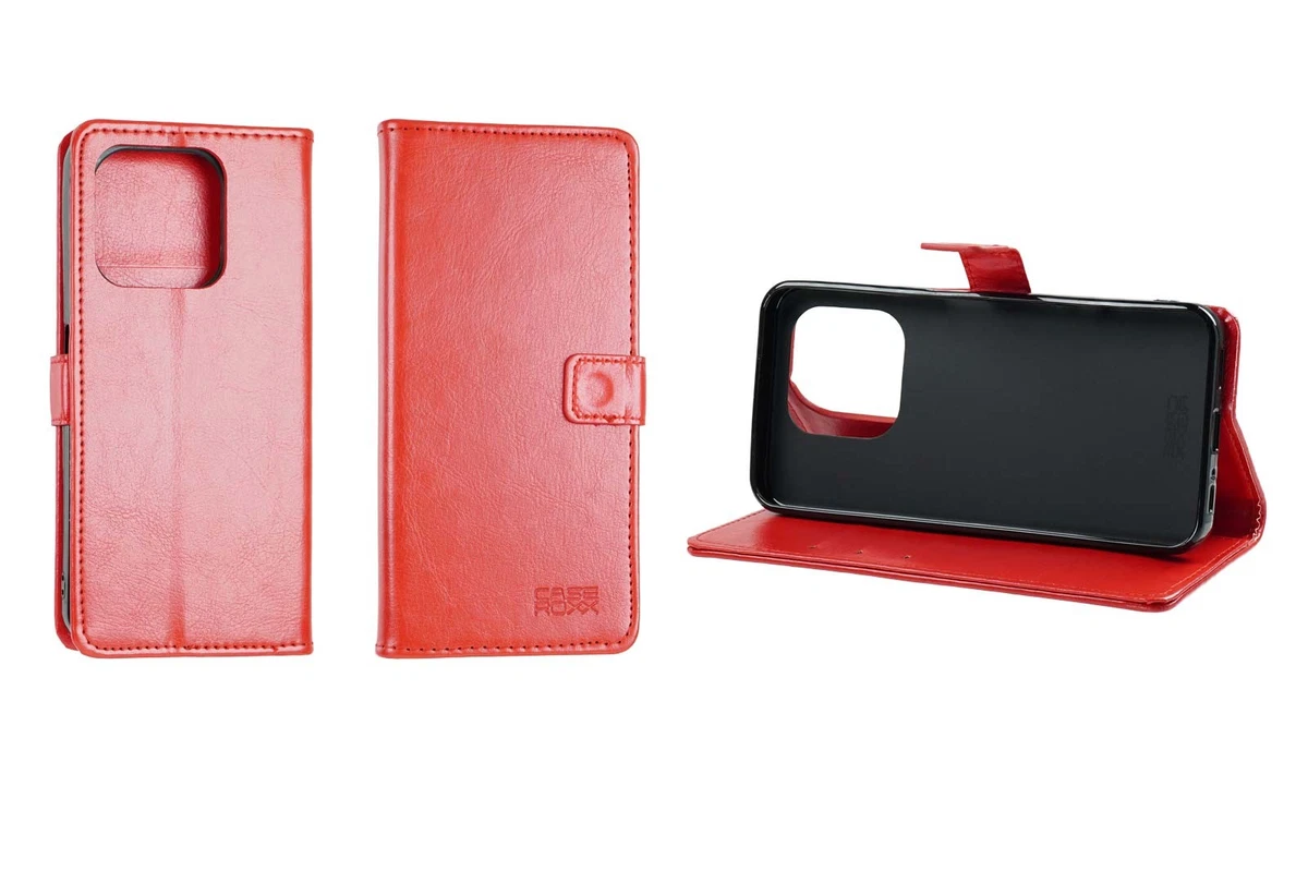 PU Leder Handyhülle Mit Wildleder-Optik Für Emporia Smart 5 Mini – Klapphülle Mit Magnet, Kartenfächern Und Ständerfunktion (Dunkelbraun)