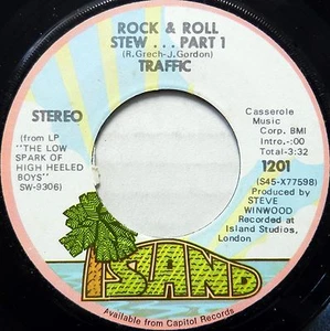 TRAFFIC 45 Rock & Roll Stew ISLAND Classic Rock VG++ #B568 - Foto 1 di 1