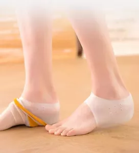 lifts-up height increase sock insoles shoe cushion soft pain relief heel pad - Picture 1 of 22