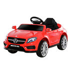 HOMCOM 6V Licensed Mercedes Benz Kids Ride On Car Remote Light Music 3-4Yrs Red