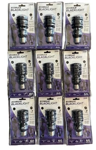 Ecobulb Feit Black Light Bulb 60W Lot of (9) Party Stage Halloween, Etc Glow NEW - Picture 1 of 2