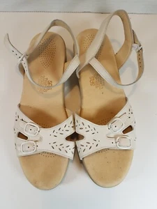 SAS Duo Quarter Strap Sandal Warm Stone Ivory Color Tripad Comfort Size 10.5 S - Picture 1 of 13