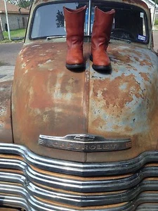 RED WING 1990 VINTAGE USA RUST LEATHER WESTERN COWBOY ENGINEER BOOTS 9.5 EE - Picture 1 of 9
