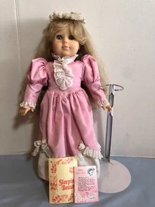 VINTAGE RARE Sleeping Beauty Gotz Princess Doll with Stand #F67 - Picture 1 of 14