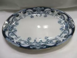 Royal Staffordshire Pottery Burslem England 1907 " Iris " Flow Small Platter - Picture 1 of 4