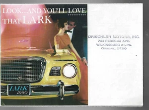 Original 1960 Studebaker Lark fold Out Brochure w/Full line Poster center NIce - Picture 1 of 3