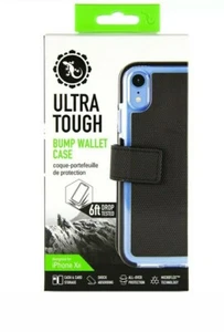 Gecko Ultra Tough Bump / Wallet Case for iPhone XR - Black - Picture 1 of 5