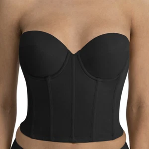 Dominique Brie Backless Strapless Bridal Bra #6380 – Ultra Low Back, Sweetheart - Picture 1 of 15