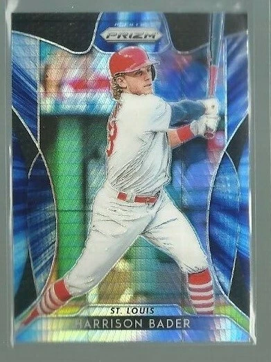 2019 Panini Prizm Prizms Hyper Blue #143 Harrison Bader (ref 78909) - Image 1 of 1