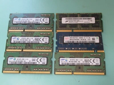 LOTE de 6 (24 GB) Samsung 4 GB PC3L-12800s DDR3-1600 MHz 1Rx8 memoria para computadora portátil sin ECC + Foto 1 de 4