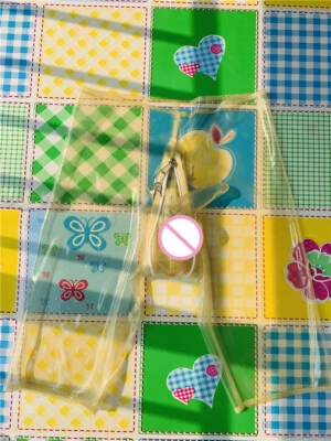 634 men transparent latex shorts lock zip hidden two condom custom made - Image 1 of 3