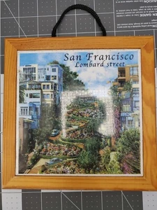 Lombard Street San Francisco Ceramic Art Tile 6" Square framed - Picture 1 of 6