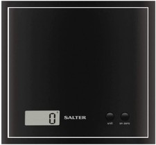 Salter, Bilancia da Cucina Digitale Salvaspazio con Funzione Aggiungi e Nero