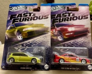 2025 Hot Wheels Silver Series F & F Honda Civic EG & 96 Acura integra - Picture 1 of 3