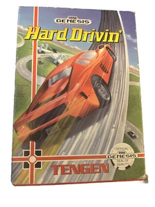 Hard Drivin' (Sega Genesis, 1991) - COMPLETE Game w/ BOX & Warranty - Driving - Picture 1 of 2