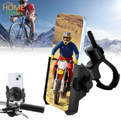 Universal Motorcycle Phone Mount Military Shockproof Bike Handlebar Cell Holder - Image 1 of 4