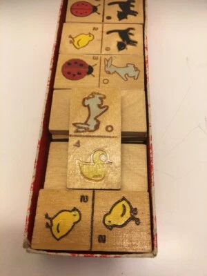 Vintage 60's children's dominoes set | tile game | made in Russian | dominoes - Image 1 of 3