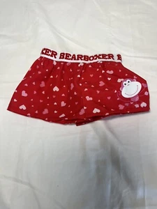 Slip Boxer San Valentino Costruisci Un Orso Rosso Bianco Cuori BAB Bottoms Rosa Scimmia - Foto 1 di 2