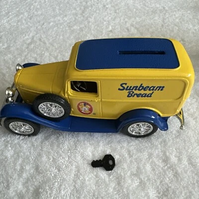 Ertl 1932 面板送货卡车银行 Sunbeam 面包 #7612 带钥匙 — 第 1/4 张图片
