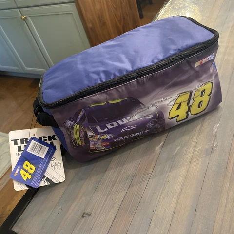Nascar #48 Jimmie Johnson Track Legal Cooler Fits 10 Cans NWT Soft Side Foodsafe Cover